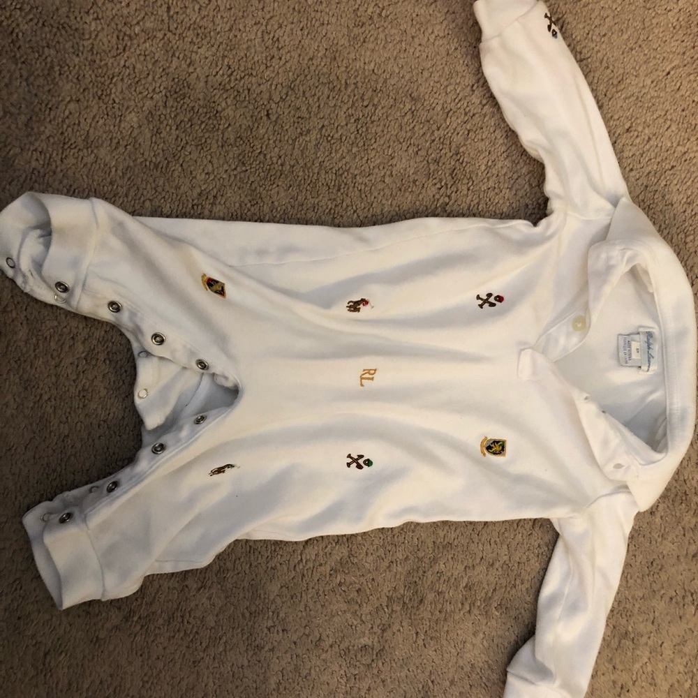 Ralph Lauren Embroidered One Piece